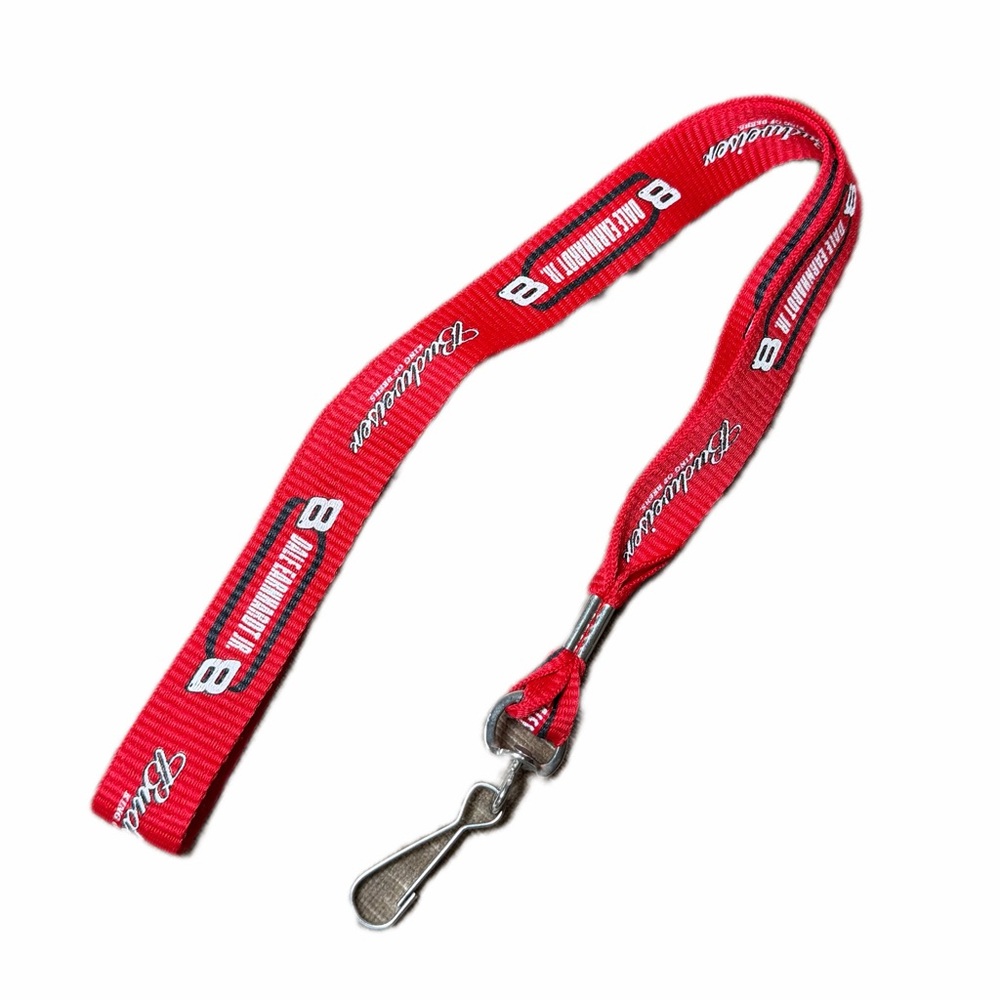 Budweiser Dale jr Red Lanyard with Metal Clip